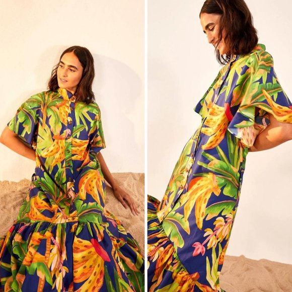 Farm Rio Banana Forest Dress NWT - Picture 2 of 12